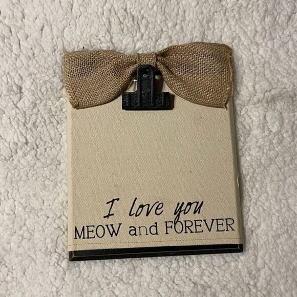 “I love you meow and forever” picture frame - Picture 1 of 2